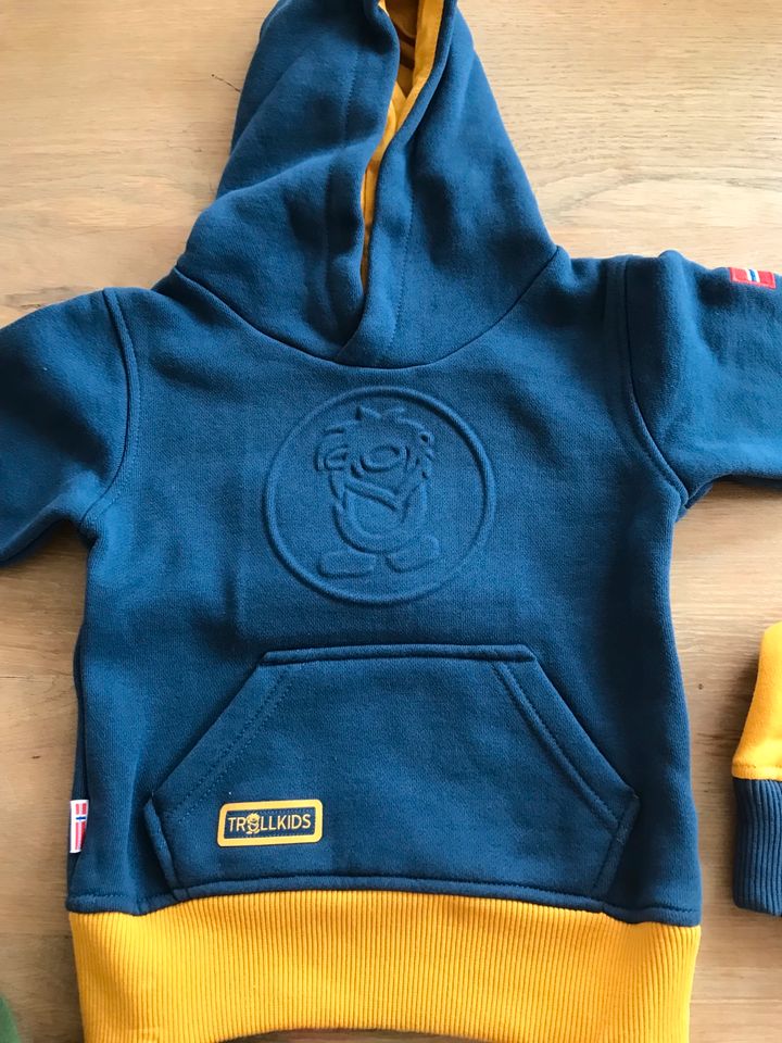 Trollkids Hoodie Gr. 98 neuwertig Pulli Pullover Junge in Schotten