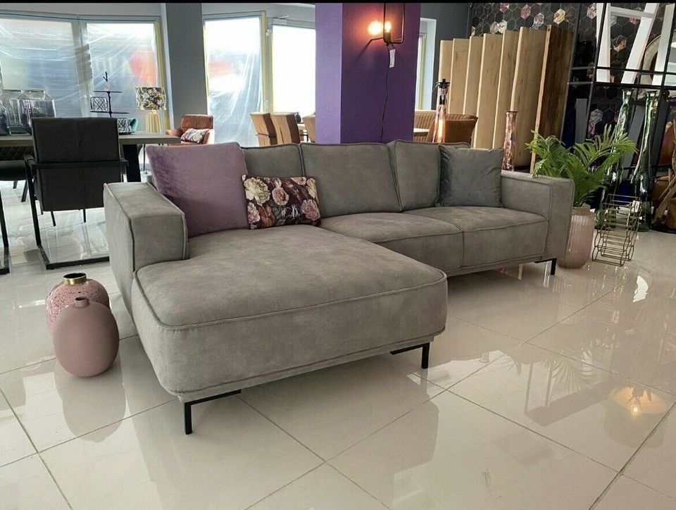 Ecksofa Akron - Mikrofaser Grey - 256x154 cm - NEU in Bocholt