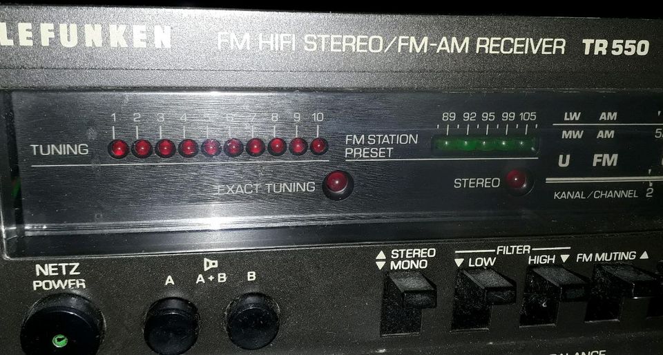 Telefunken TR550 Hifi Stereo / AM-FM Receiver , gebraucht in Berlin