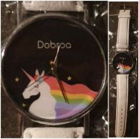 Einhorn Armbanduhr 36 mm Regenbogen Lederarmband Weiß NEU unisex Nordrhein-Westfalen - Lüdenscheid Vorschau