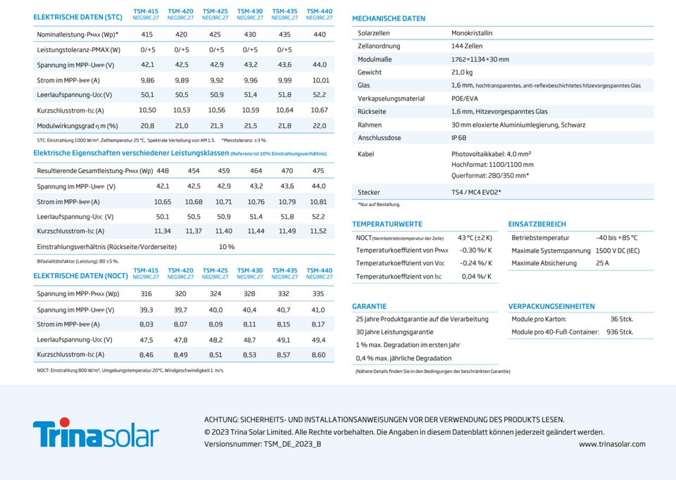 1600 Watt Balkonkraftwerk BIFAZIAL Hoymiles HMS 1600-4T - Trina PV NEG9RC.27 Photovoltaik Solar in Herzebrock-Clarholz