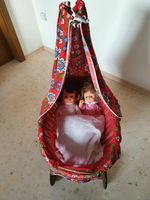 sehr schöner Puppenwagen - Stubenwagen Holz + 2 Puppen Bayern - Lenting Vorschau
