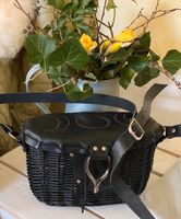 Korb Tasche Wald Esoterik schwarz braun Geflecht Leder handmade Thüringen - Bad Liebenstein Vorschau