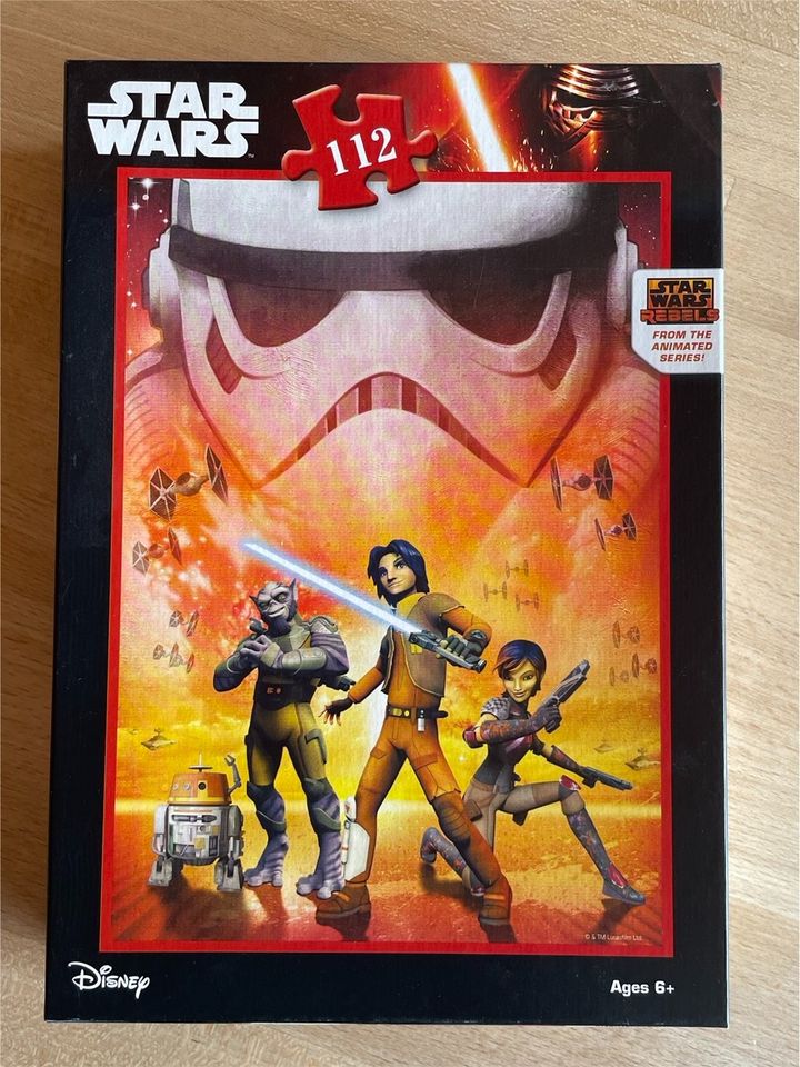 Star Wars Puzzle 112 Zeile ab 6 Jahre neuwertig in Karlstadt