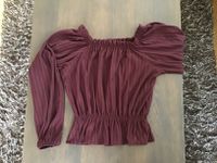 Lässiges Langarmshirt Blusenshirt Bordeaux Gr.XS H&M (NP 20 €) Bayern - Moosburg a.d. Isar Vorschau