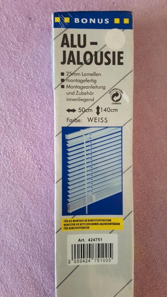 Alu-Jalousie 50 x 140 cm, weiß, NEU/OVP in Folie eingeschweißt!!! in Hamburg