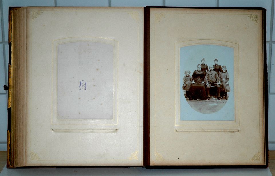 Antikes Photoalbum von Opa ca. 1895 in Coburg