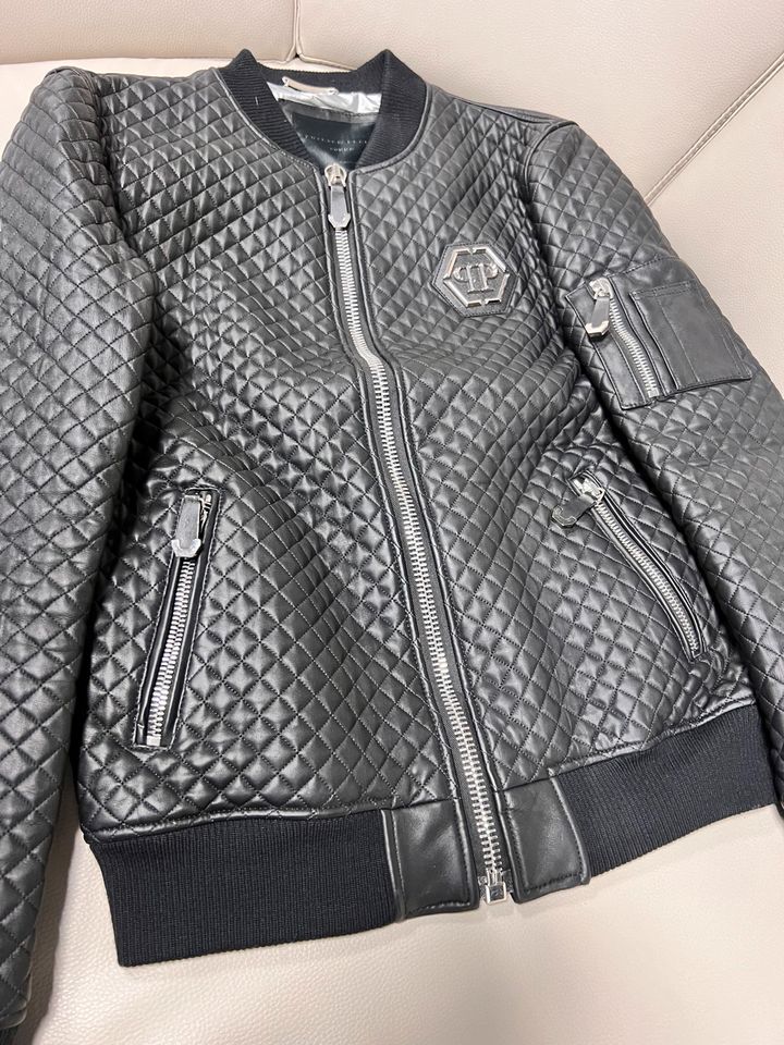 Philipp Plein Bomber Lederjacke XL 100%sheepskin in München