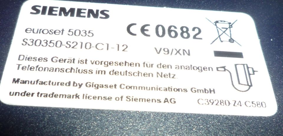 Schnurgebundenes Telefon "Siemens Euroset 5035" in Göttingen