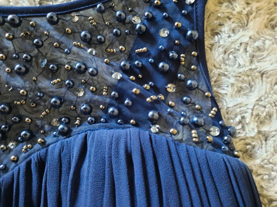 Langes Kleid, blau  Gr.38/40 in Rinteln