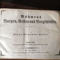 Heber, Böhmens Burgen, 5. Band, Prag 1847, Medau Verlag Hessen - Eschborn Vorschau
