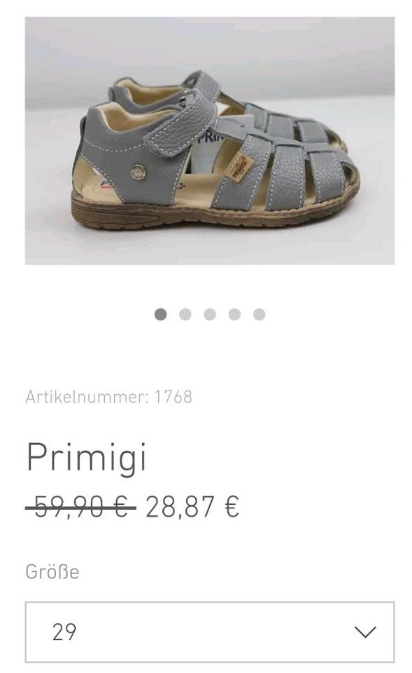 Neue Primigi Sandalen Gr. 20 21 27 29 30 31 32 33 34 35 ungetrage in Herzogenaurach