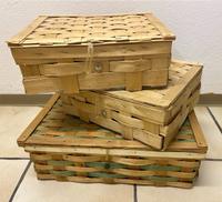 3 Spanholzkörbe naturfarben Bayern - Burglengenfeld Vorschau