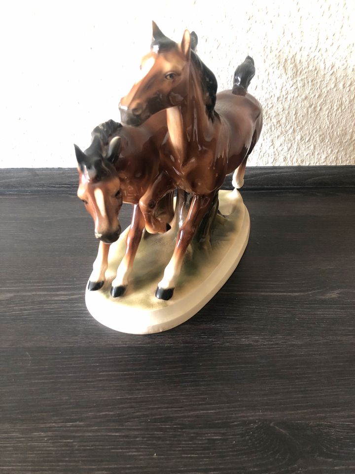 Pferd Pferdefigur Sitzendorf Porzellan in Dippoldiswalde