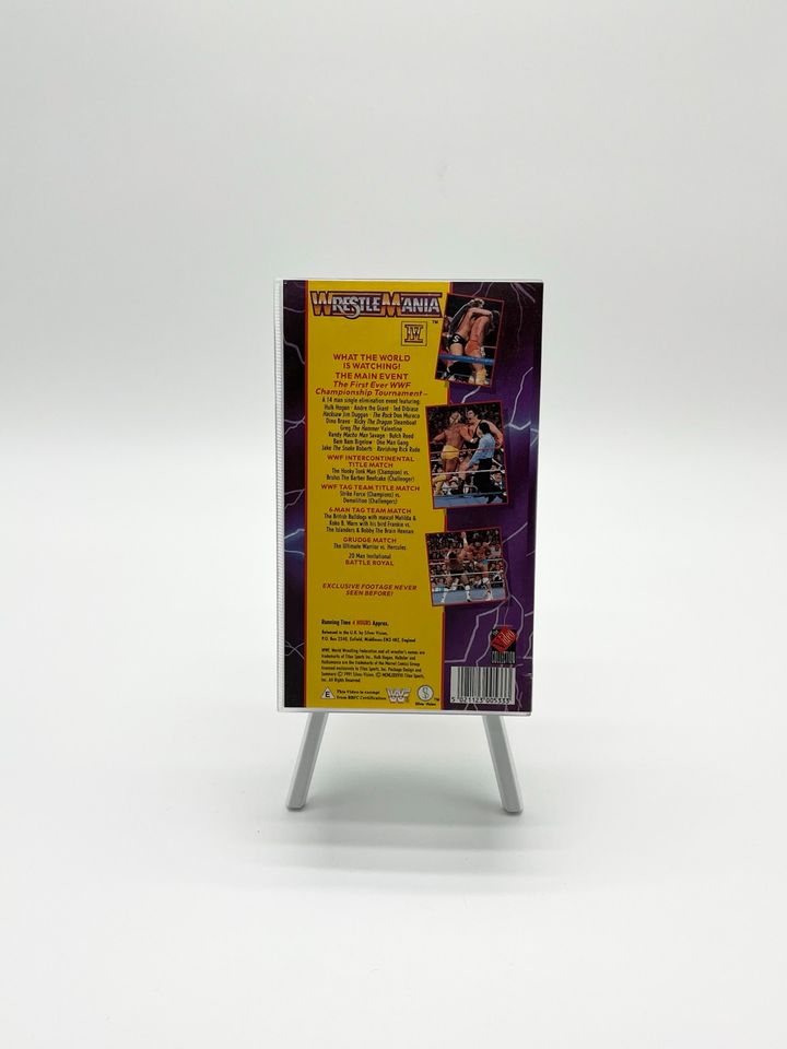 WWF/WWE Wrestling VHS/DVD Doppelkassette Wrestlemania IV in Filderstadt