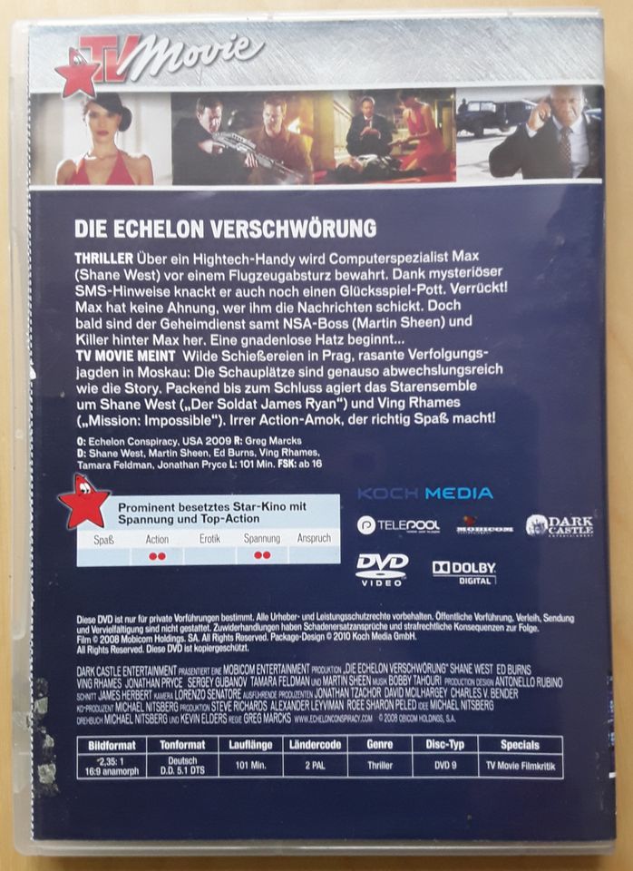 Filmpaket 4 DVD's / Neuwertig Action, Thriller & Komödie in Merzig