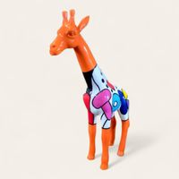 Design Giraffe Bunt stehend lackiert Graffiti Statue 115 cm Nordrhein-Westfalen - Vettweiß Vorschau