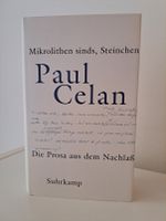 Paul Celan / Die Prosa aus dem Nachlass (Suhrkamp) Berlin - Mitte Vorschau