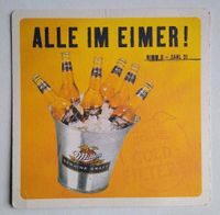 großer Bierdeckel, Miller, Alle im Eimer, Mühle, 23 cm Nordrhein-Westfalen - Kevelaer Vorschau