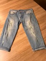 Mädchen Jeans Bermudas Rissoptik Größe 164 170 hellblau Bayern - Schöllnach Vorschau