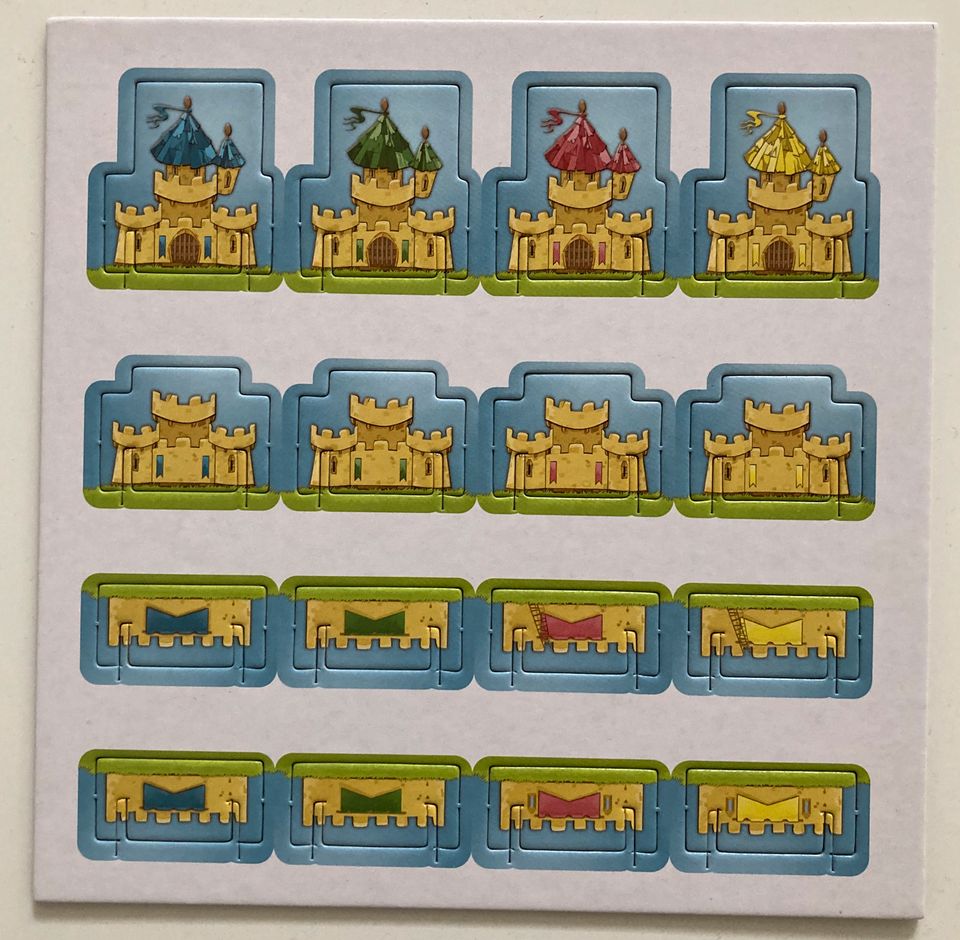 4x Burgen Ersatzteil für das Spiel Kingdomino in Moosinning