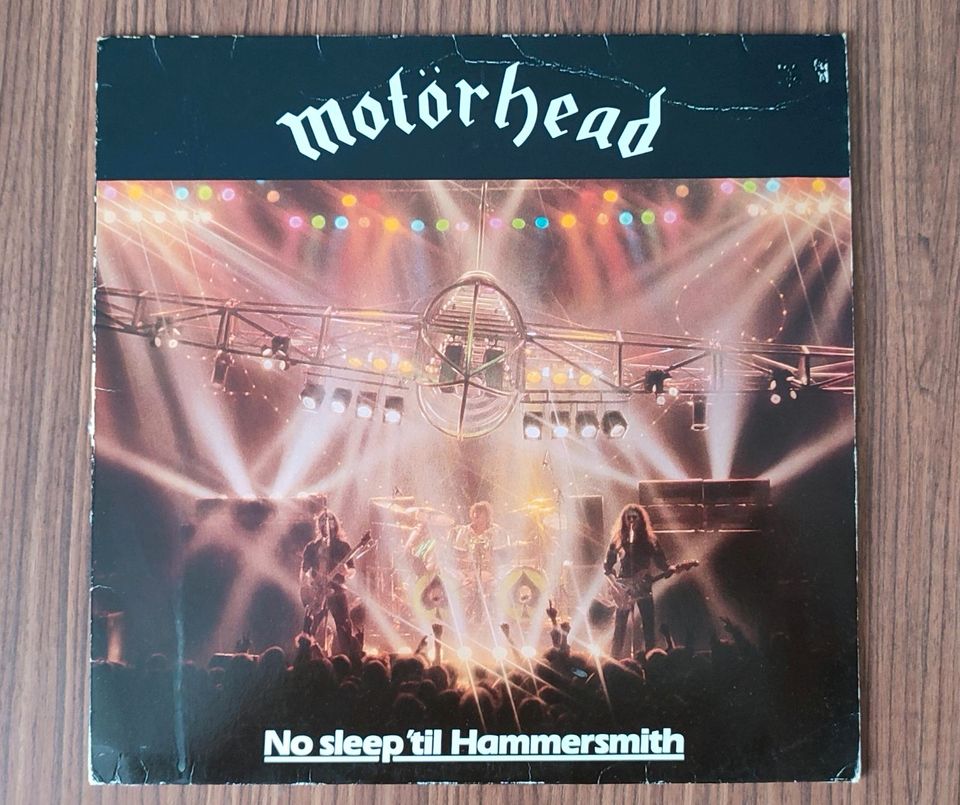 Vinyl Motörhead Album No sleep 'til Hammersmith Bronze 1981 Lemmy in Köln