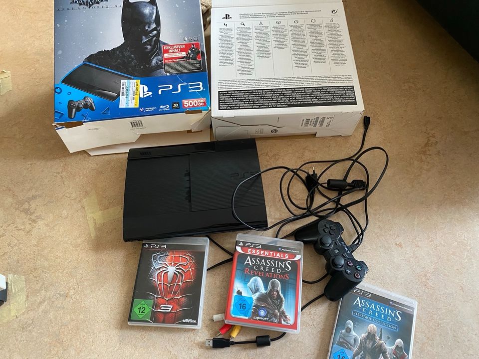 Sony PS3 Konsole 500 GB mit Zubehör in Reutlingen