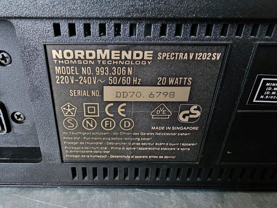 Videorecorder Nordmende Spectra V 1202 SV Top Zustand in Borken