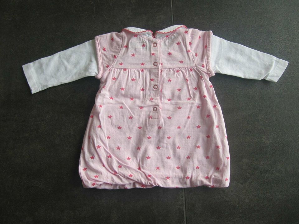 Tom Tailor Baby 56 Kleid langarm rosa weiß Sterne Mädchen Hochzei in Frammersbach