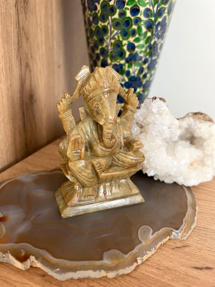 Ganesha Figur aus Speckstein, Statue, spirituelle Deko, Skulptur in Weil im Schönbuch