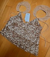 Neu! Mango Pailetten Crop Top Volants Trägertop Bonn - Beuel Vorschau