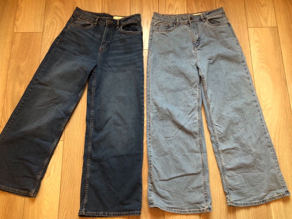 2 Jeans Jeanshosen Neu Größe 38 Wide Fit Baggyjeans in Bad Bertrich