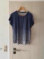 T-Shirt Gr. M, Viskose Jersey, blau/weiß, Handmade/Etsy Schleswig-Holstein - Neumünster Vorschau
