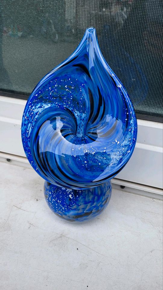 Murano Glas Vase Neu blau in Frankfurt am Main