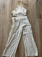 Schöner luftiger Leinen Jumpsuit in Beige Saarland - Eppelborn Vorschau