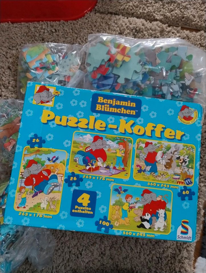 Puzzle Koffer Benjamin Blümchen Schmidt 4 St in Radebeul