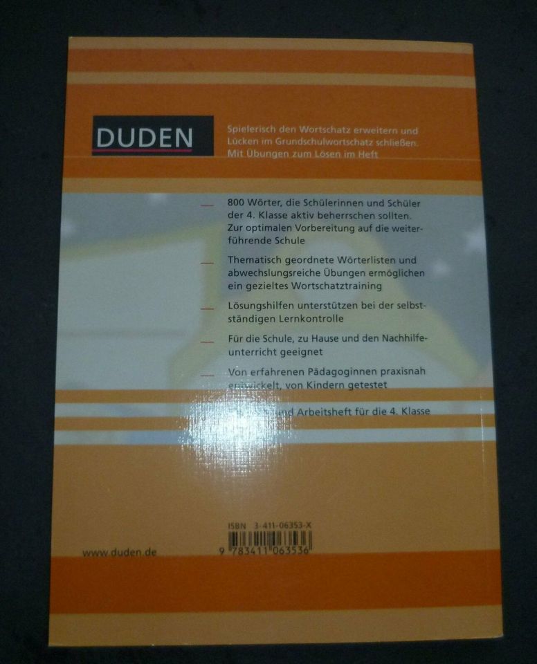 Duden Wortschatz Deutsch 4. Klasse Wörterlisten und Übungen neu in Olching