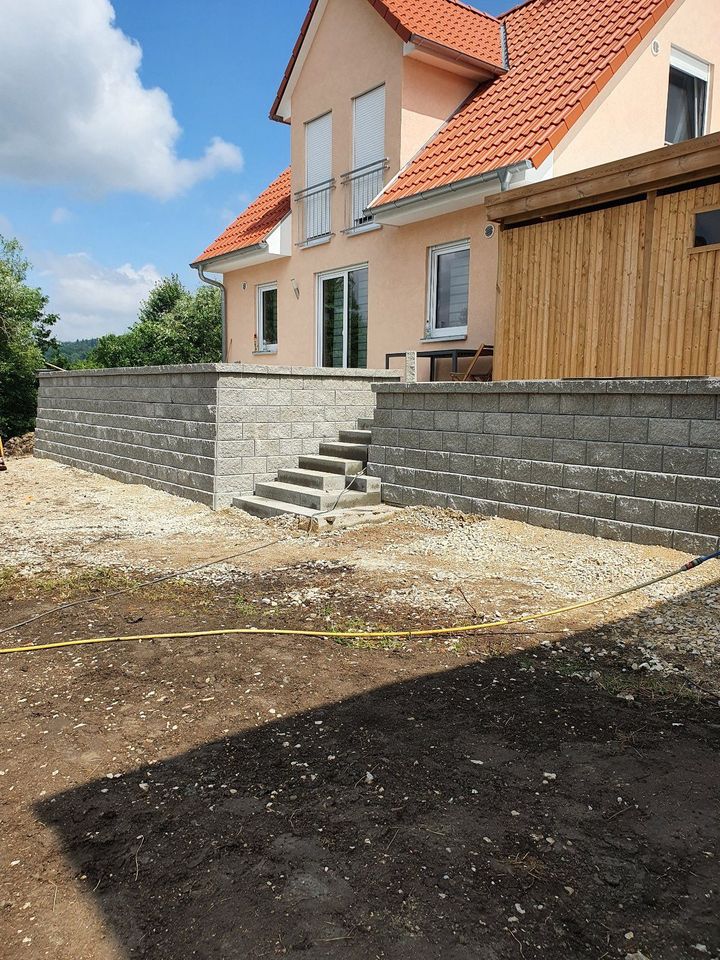 Bau von Treppen, Gehwegen, Pflasterarbeiten, Mauerbau in Weißenburg in Bayern