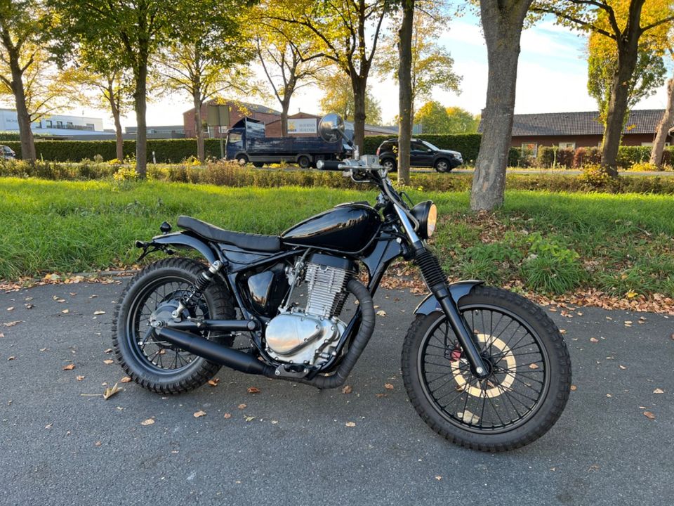 Suzuki LS650*SCRAMBLER UMBAU*HARLEY AUSPUFF*SAVAGE in Coerde