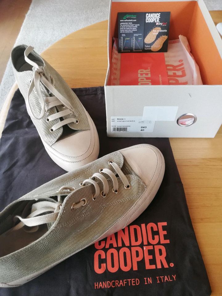 Candice Cooper Sneaker Gr 40, beige/oliv in Wangen im Allgäu