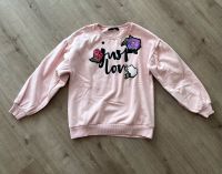 Hallhuber Pullover rosa mit Schriftzug Applikationen Gr. M Hessen - Butzbach Vorschau