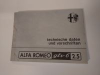 Alfa Romeo GTV 6 2,5 technische Daten und Reparaturvorschriften Baden-Württemberg - Nordheim Vorschau