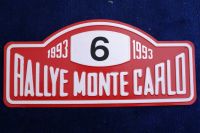 Rallye Monte Carlo 1993 - Blechschild   - # 6 - Delecour - top Thüringen - Stadtroda Vorschau