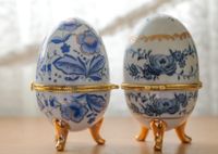 2 Porzellan Eier aufklappbar 10 cm gebraucht Saarbrücken-West - Klarenthal Vorschau