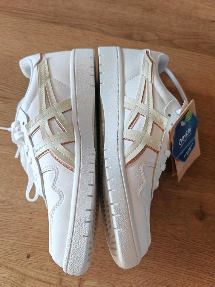 neu Asics Japans Damen weiß rosa gold Sneaker Größe 39 in Zirndorf
