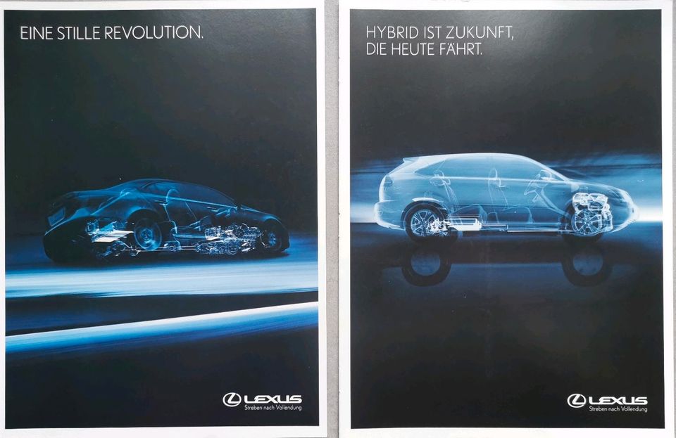 Lexus Reklame Werbung Berichte SC 430 RX 300 IS 200 GS 300 in Hanau