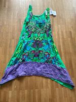 Desigual Kleid Sommerkleid grün lila bunt Träger Stickerei Neu-Ul Bayern - Neu Ulm Vorschau