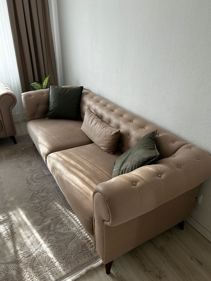 Sitzgruppe 3er und 2er Sofa und Sessel | mit Bettfunktion in Essen