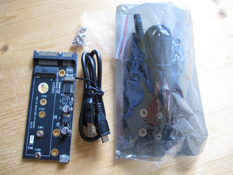SSD-SATA Adapter (M.2)Key B zu SATA mit USB-Schnittstelle NGFF in Rheine