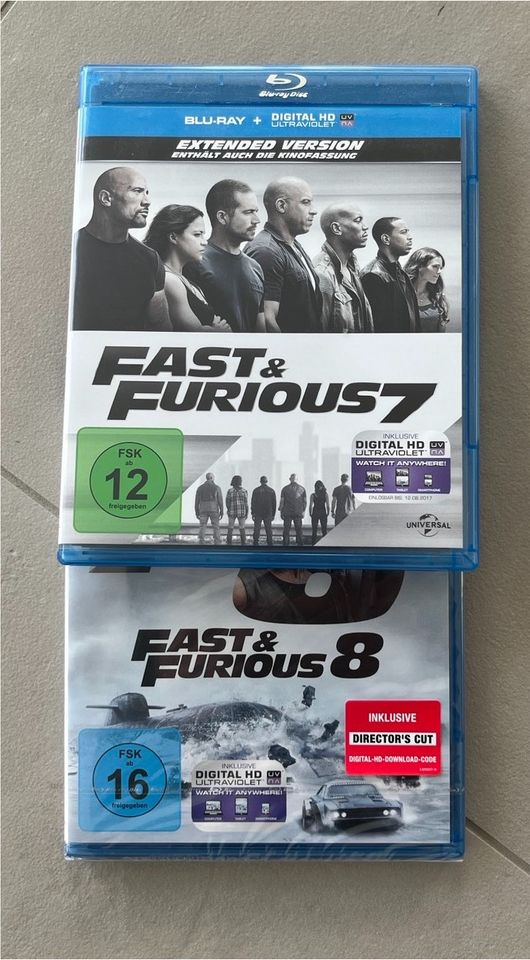 Fast and Furious 7 und 8 DVD in Kastellaun